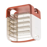 Four Layers Dish Preparation Plate Drawer Design Plastic Vegetable Preparation Rack Kitchen Storage Rack Pink