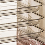 Four Layers Dish Preparation Plate Drawer Design Plastic Vegetable Preparation Rack Kitchen Storage Rack Pink