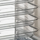 Four Layers Dish Preparation Plate Drawer Design Plastic Vegetable Preparation Rack Kitchen Storage Rack Blue