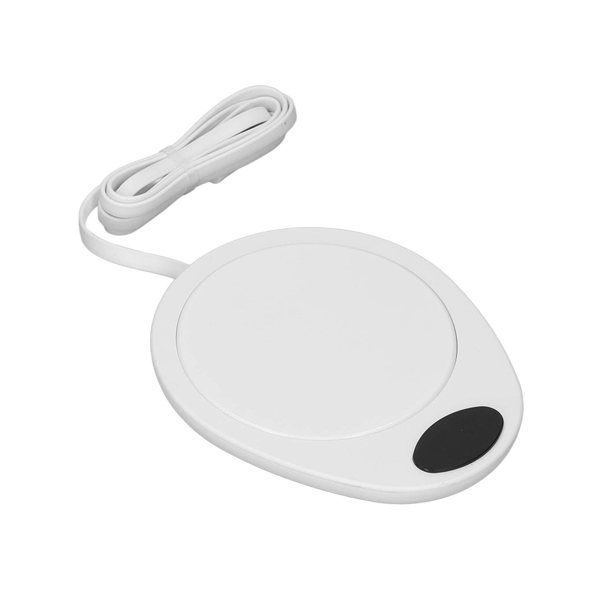 USB Mug Warmer Constant Temp Waterproof Adjustable Electric Beverage Heating Plate for Ceramic Coffee Cups White