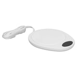 USB Mug Warmer Constant Temp Waterproof Adjustable Electric Beverage Heating Plate for Ceramic Coffee Cups White