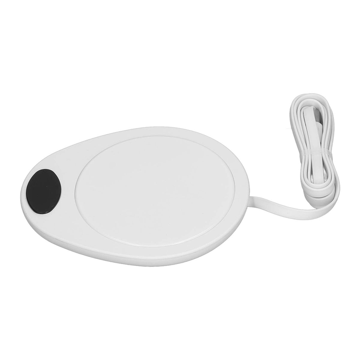 USB Mug Warmer Constant Temp Waterproof Adjustable Electric Beverage Heating Plate for Ceramic Coffee Cups White