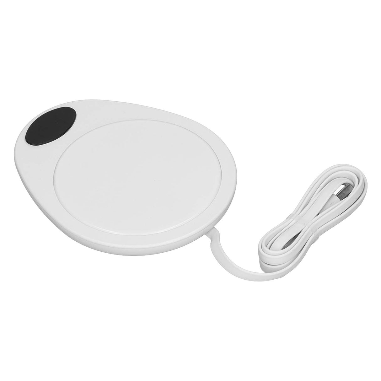 USB Mug Warmer Constant Temp Waterproof Adjustable Electric Beverage Heating Plate for Ceramic Coffee Cups White