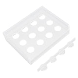12 Holes Manual Coffee Capsules Filling Board Reusable Coffee Capsule Holder Rack with Coffee Tamper - Front View