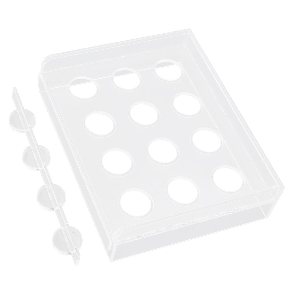 12 Holes Manual Coffee Capsules Filling Board Reusable Coffee Capsule Holder Rack with Coffee Tamper