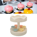6 Trays 2 Tier Automatic Rotating Dessert Cupcake Display Table Swing Tray with Music for Wedding Birthday Party Supplies Gift - Extra Image