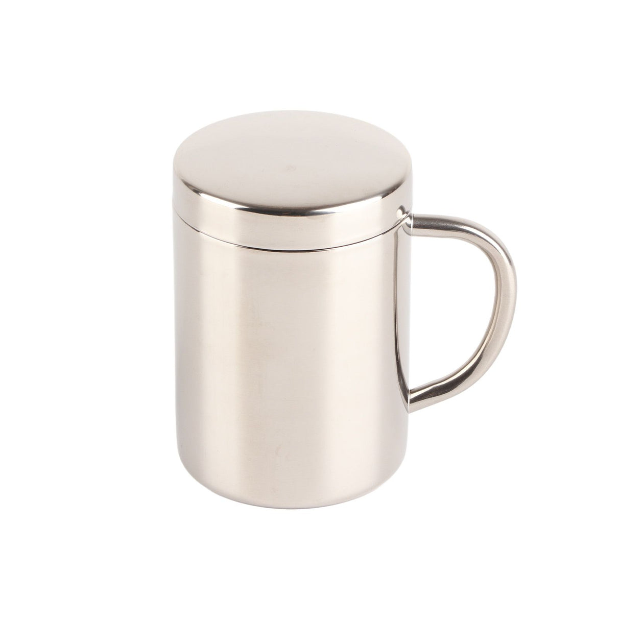 Stainless Steel Coffee Mug Minimalist Fashionable Large Capacity Coffee Cup with Lid for Home 400ml