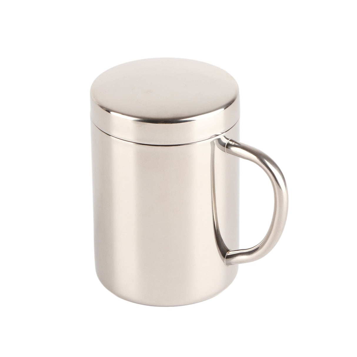 Stainless Steel Coffee Mug Minimalist Fashionable Large Capacity Coffee Cup with Lid for Home 400ml