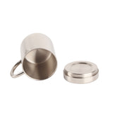 Stainless Steel Coffee Mug Minimalist Fashionable Large Capacity Coffee Cup with Lid for Home 400ml - Extra Image