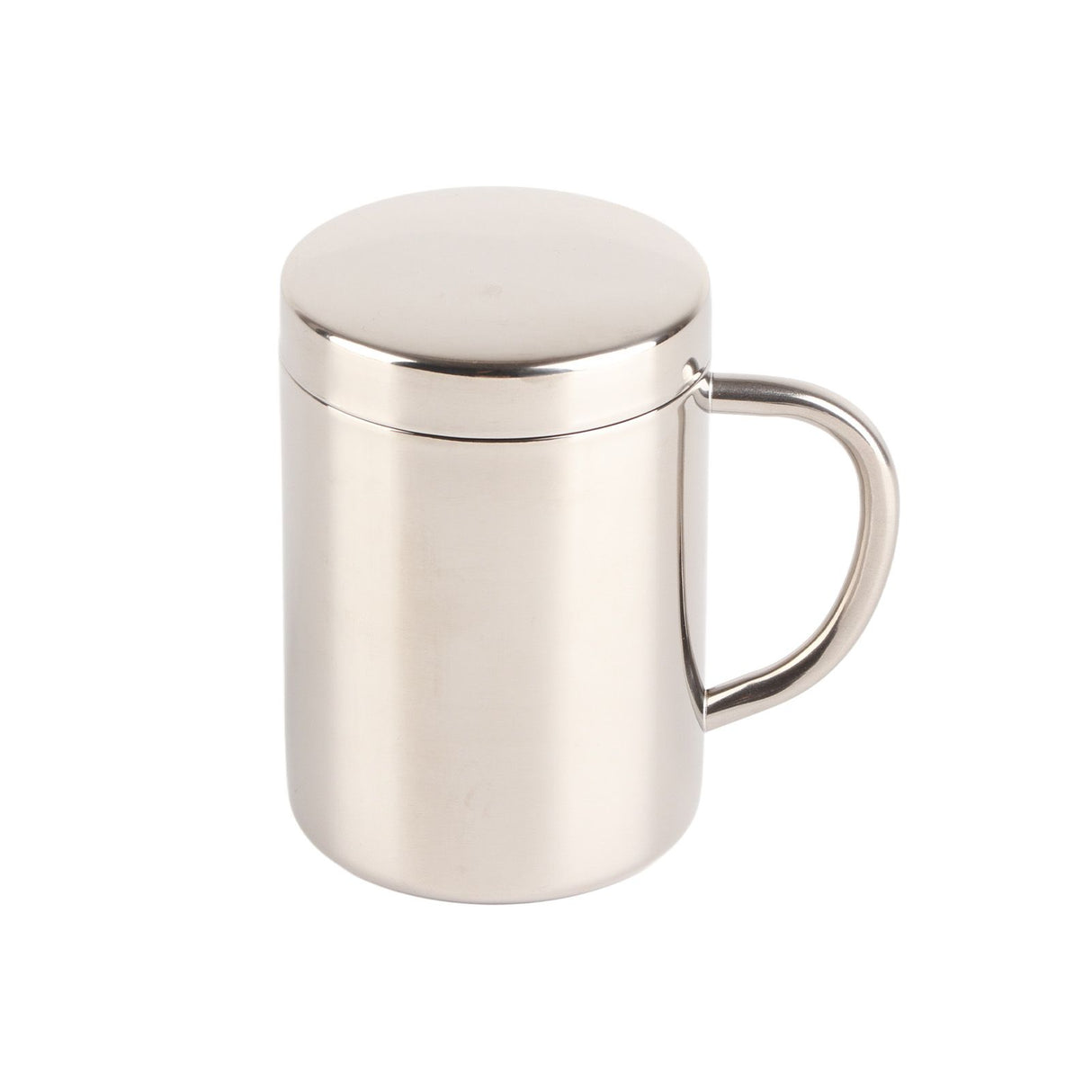 Stainless Steel Coffee Mug Minimalist Fashionable Large Capacity Coffee Cup with Lid for Home 400ml