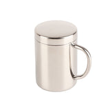 Stainless Steel Coffee Mug Minimalist Fashionable Large Capacity Coffee Cup with Lid for Home 400ml - Extra Image