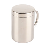 Stainless Steel Coffee Mug Minimalist Fashionable Large Capacity Coffee Cup with Lid for Home 400ml - Extra Image