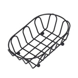 Stainless Steel French Fry Holder Food Grade Safe Fashionable Fries Basket for Snacks Baked Food - 45-Degree Angle