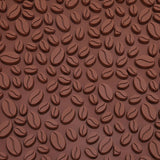 Non Slip Cup Mat Coffee Bean Design Desktop Bar Counter PVC Pad for Water Draining Filtering Brown