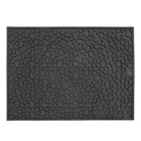 Non Slip Cup Mat Coffee Bean Design Desktop Bar Counter PVC Pad for Water Draining Filtering Black
