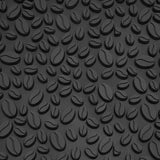 Non Slip Cup Mat Coffee Bean Design Desktop Bar Counter PVC Pad for Water Draining Filtering Black - Extra Image