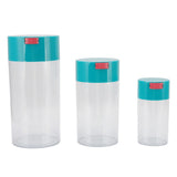 Airtight Jar Set Transparent 2100ml 1100ml 400ml Plastic Vacuum Storage Cans for Dried Fruit Coffee Bean Tea