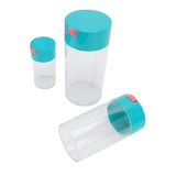 Airtight Jar Set Transparent 2100ml 1100ml 400ml Plastic Vacuum Storage Cans for Dried Fruit Coffee Bean Tea