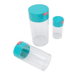 Airtight Jar Set Transparent 2100ml 1100ml 400ml Plastic Vacuum Storage Cans for Dried Fruit Coffee Bean Tea