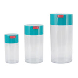 Airtight Jar Set Transparent 2100ml 1100ml 400ml Plastic Vacuum Storage Cans for Dried Fruit Coffee Bean Tea