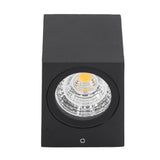 5W Outdoor LED Wall Lamp Light Aluminum Waterproof 85‑265V for Hallway Patio Porch Exterior Light Fixtures 8x7.5x6.5cm Warm Light