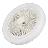 9.8in LED Ceiling Fan Light Quiet 3 Gears Ceiling Fan with E27 Lamp for Living Room 86‑265V White