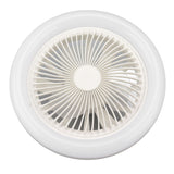 9.8in LED Ceiling Fan Light Quiet 3 Gears Ceiling Fan with E27 Lamp for Living Room 86‑265V White