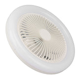 9.8in LED Ceiling Fan Light Quiet 3 Gears Ceiling Fan with E27 Lamp for Living Room 86‑265V White