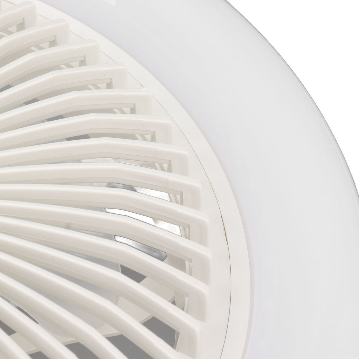 9.8in LED Ceiling Fan Light Quiet 3 Gears Ceiling Fan with E27 Lamp for Living Room 86‑265V White