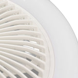 9.8in LED Ceiling Fan Light Quiet 3 Gears Ceiling Fan with E27 Lamp for Living Room 86‑265V White