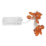 Pumpkin Lights String 2m Long 20pcs LED Copper Wire DIY Battery Powered Decorative Halloween Decor for Indoor Outdoor