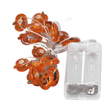 Pumpkin Lights String 2m Long 20pcs LED Copper Wire DIY Battery Powered Decorative Halloween Decor for Indoor Outdoor - Extra Image