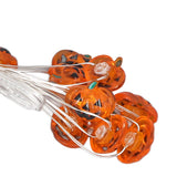 Pumpkin Lights String 2m Long 20pcs LED Copper Wire DIY Battery Powered Decorative Halloween Decor for Indoor Outdoor