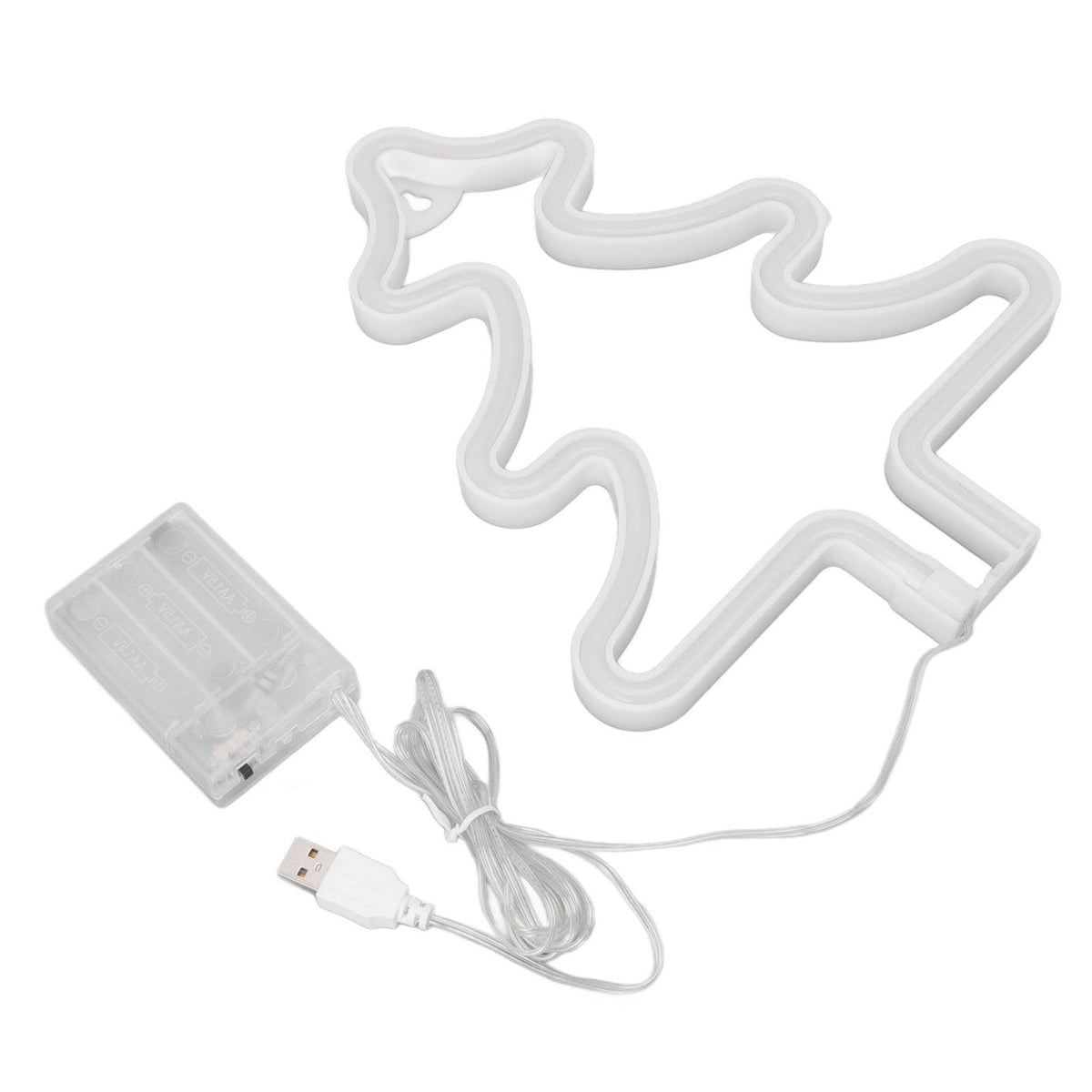 Christmas Neon Sign Christmas Tree Shape Neon Light USB Decorative Night Light for Desk Wall Display