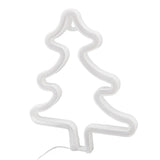 Christmas Neon Sign Christmas Tree Shape Neon Light USB Decorative Night Light for Desk Wall Display - Close-Up Angle