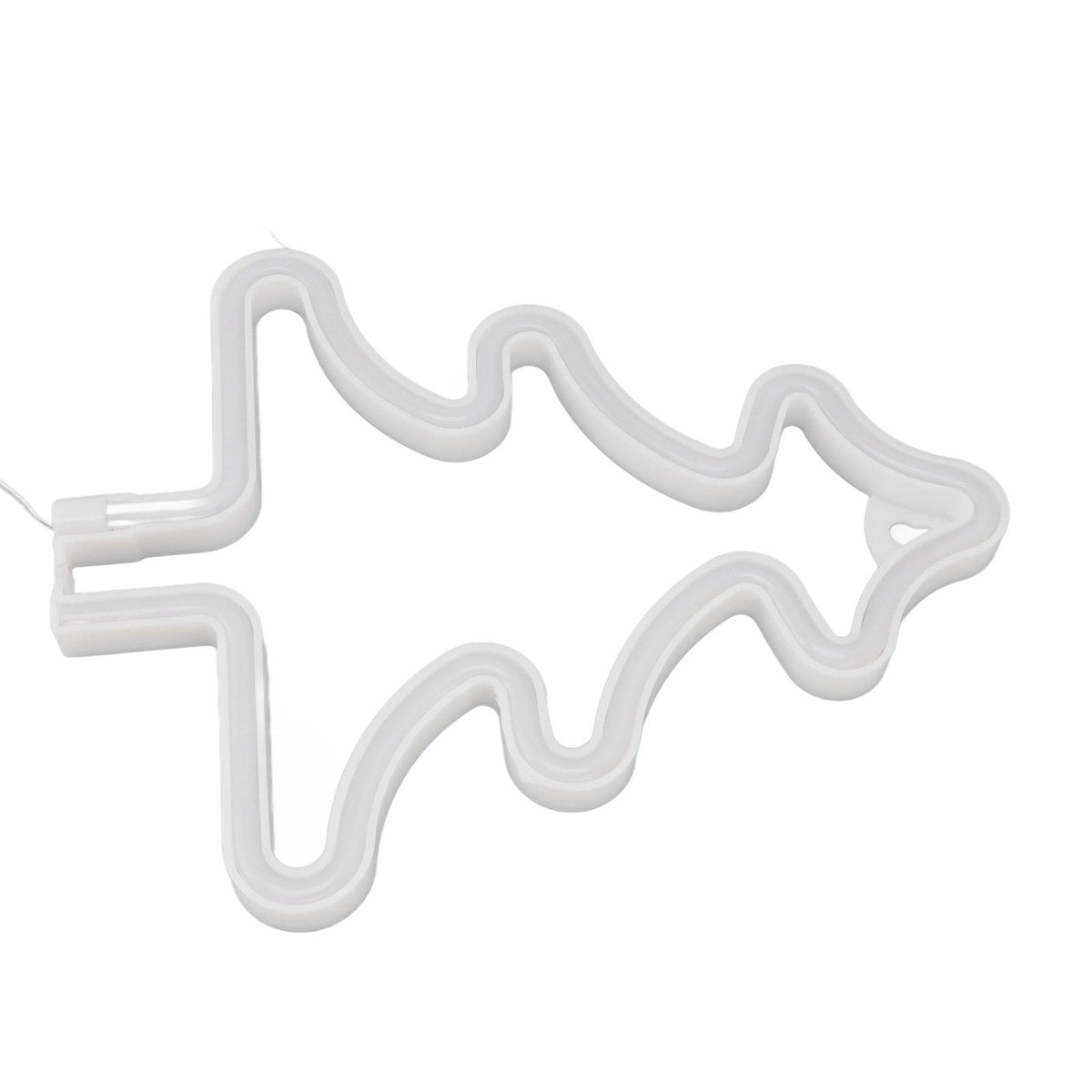 Christmas Neon Sign Christmas Tree Shape Neon Light USB Decorative Night Light for Desk Wall Display