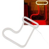 Christmas Neon Light LED Christmas Boot Neon Sign Light Battery Operated USB Charging Wall Decor Light for Party Decoration - Extra Image