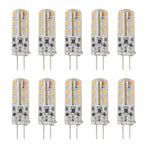 10pcs G4 LED Bulb 1.5W DC12V Warm White 3000K 110LM Bi Pin Light Bulbs LED for Cabinet Lighting Courtyard
