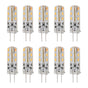 10pcs G4 LED Bulb 1.5W DC12V Warm White 3000K 110LM Bi Pin Light Bulbs LED for Cabinet Lighting Courtyard
