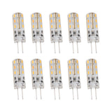 10pcs G4 LED Bulb 1.5W DC12V Warm White 3000K 110LM Bi Pin Light Bulbs LED for Cabinet Lighting Courtyard