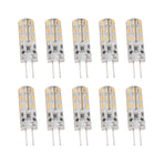 10pcs G4 LED Bulb 1.5W DC12V Warm White 3000K 110LM Bi Pin Light Bulbs LED for Cabinet Lighting Courtyard
