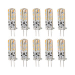 10pcs G4 LED Bulb 1.5W DC12V Warm White 3000K 110LM Bi Pin Light Bulbs LED for Cabinet Lighting Courtyard
