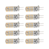 10pcs G4 LED Bulb 1.5W DC12V Warm White 3000K 110LM Bi Pin Light Bulbs LED for Cabinet Lighting Courtyard