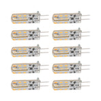 10pcs G4 LED Bulb 1.5W DC12V Warm White 3000K 110LM Bi Pin Light Bulbs LED for Cabinet Lighting Courtyard