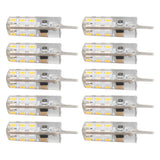 10 Pcs G4 LED Bulbs Bi Pin Base Silicone Warm White 3000K 1.5W AC220V 110LM Landscape Bulbs Replacement