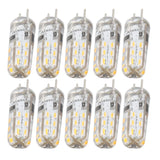 10 Pcs G4 LED Bulbs Bi Pin Base Silicone Warm White 3000K 1.5W AC220V 110LM Landscape Bulbs Replacement - Top-Down View