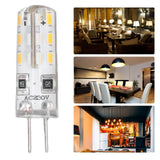 10 Pcs G4 LED Bulbs Bi Pin Base Silicone Warm White 3000K 1.5W AC220V 110LM Landscape Bulbs Replacement - Extra Image