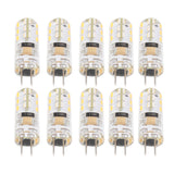 10pcs G4 LED Bulb Double Feet Base 1.5W AC110V 110LM Silicone Light Bulb for Landscape Lighting Courtyard Warm White 3000K - Front View