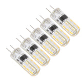 10pcs G4 LED Bulb Double Feet Base 1.5W AC110V 110LM Silicone Light Bulb for Landscape Lighting Courtyard Warm White 3000K