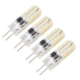 10pcs G4 LED Bulb Double Feet Base 1.5W AC110V 110LM Silicone Light Bulb for Landscape Lighting Courtyard Warm White 3000K - Top-Down View